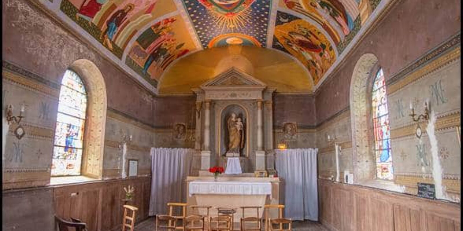 fresque-eglise-saint-calais-meslay